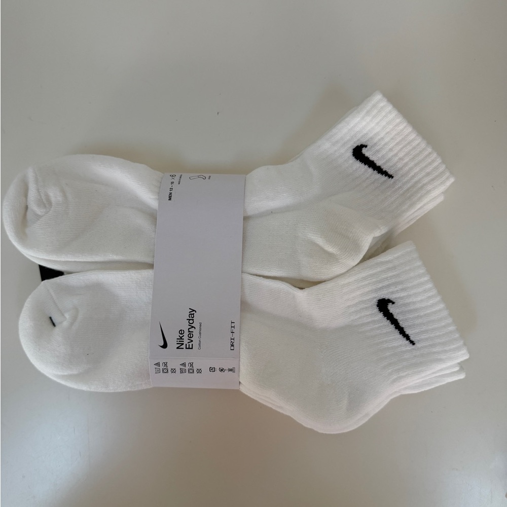 Nike Everyday Quarter Ankle Socks XL Men’s 12-16- Pack of 6
